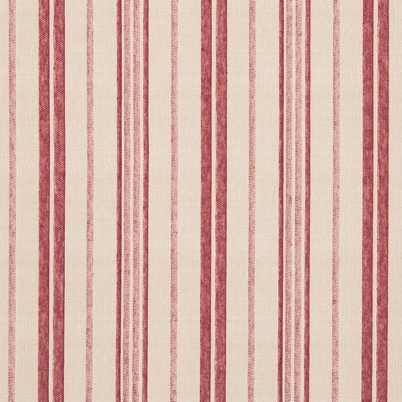 Upholstery Fabric - Red & Burgundy Stripe Upholstery Fabric 54 Inches"